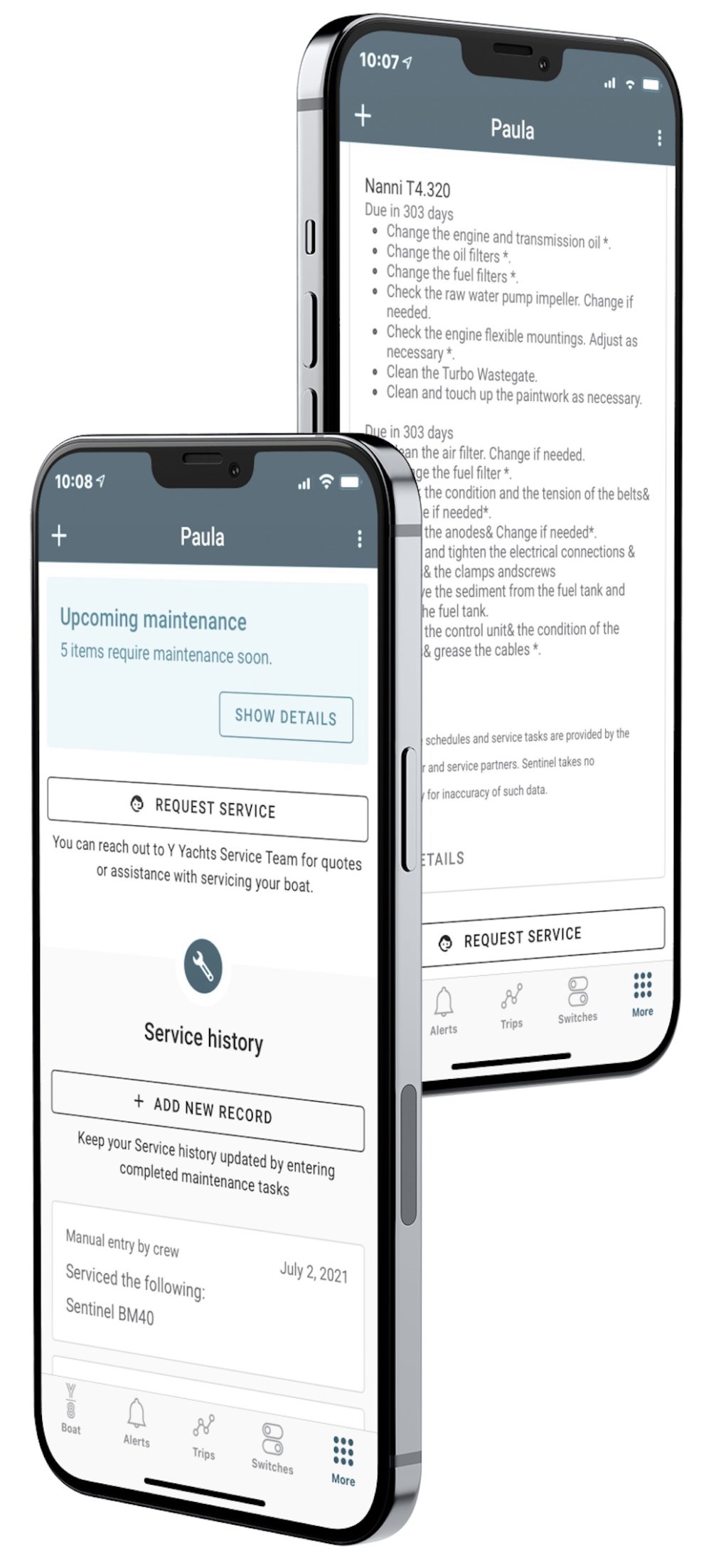 Y ON WATCH outstanding YYachts application for onboard remote-control system, control onboard electric and hydraulic systems by Smartwatch or Smartphone