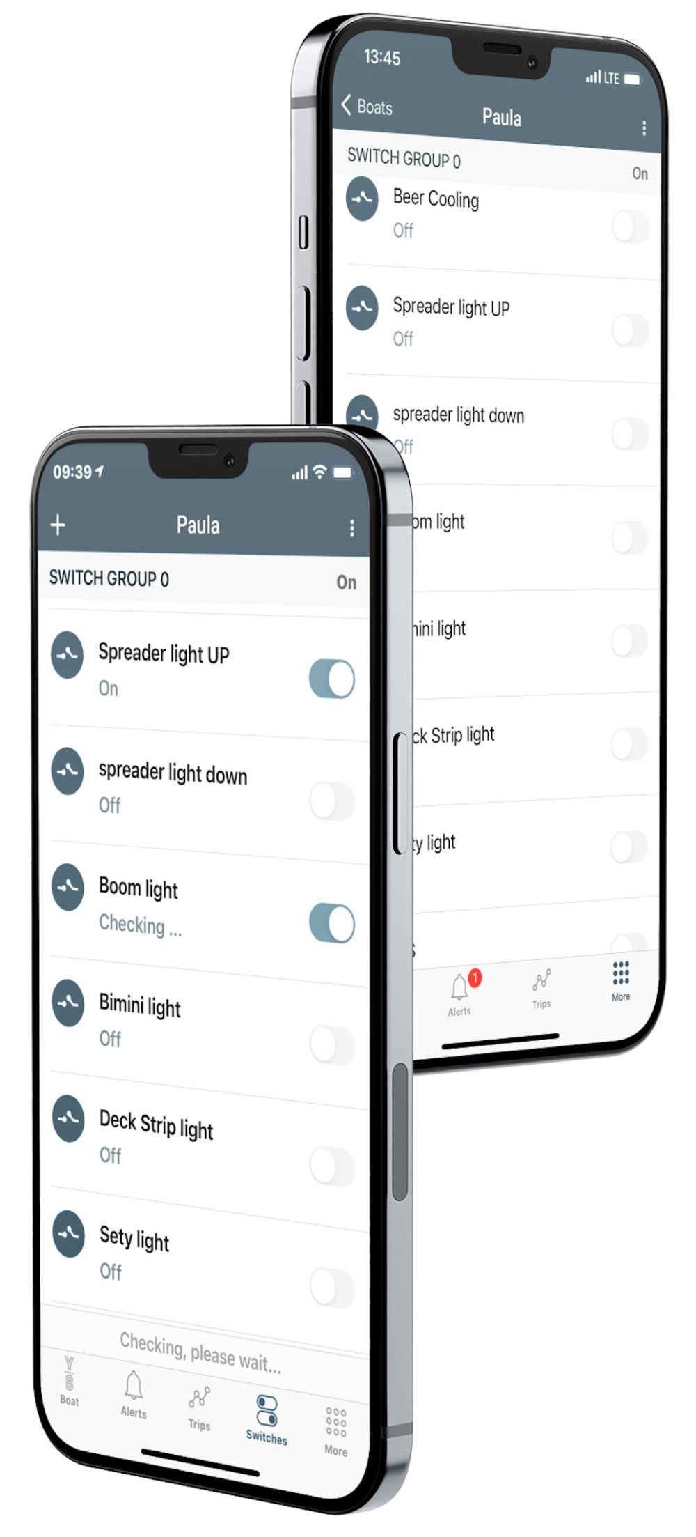Y ON WATCH outstanding YYachts application for onboard remote-control system, control onboard electric and hydraulic systems by Smartwatch or Smartphone