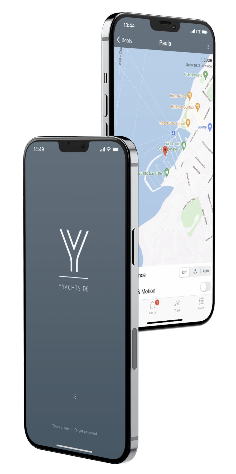 Y ON WATCH outstanding YYachts application for onboard remote-control system, control onboard electric and hydraulic systems by Smartwatch or Smartphone